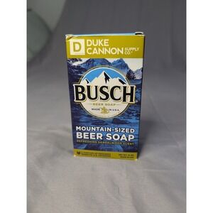 Duke Cannon Busch Beer Mountain Sized 10oz Bar Soap Made in USA Sandalwood Scent